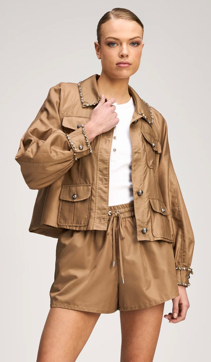 Cizj861 Rhinestone Chain Jacket
