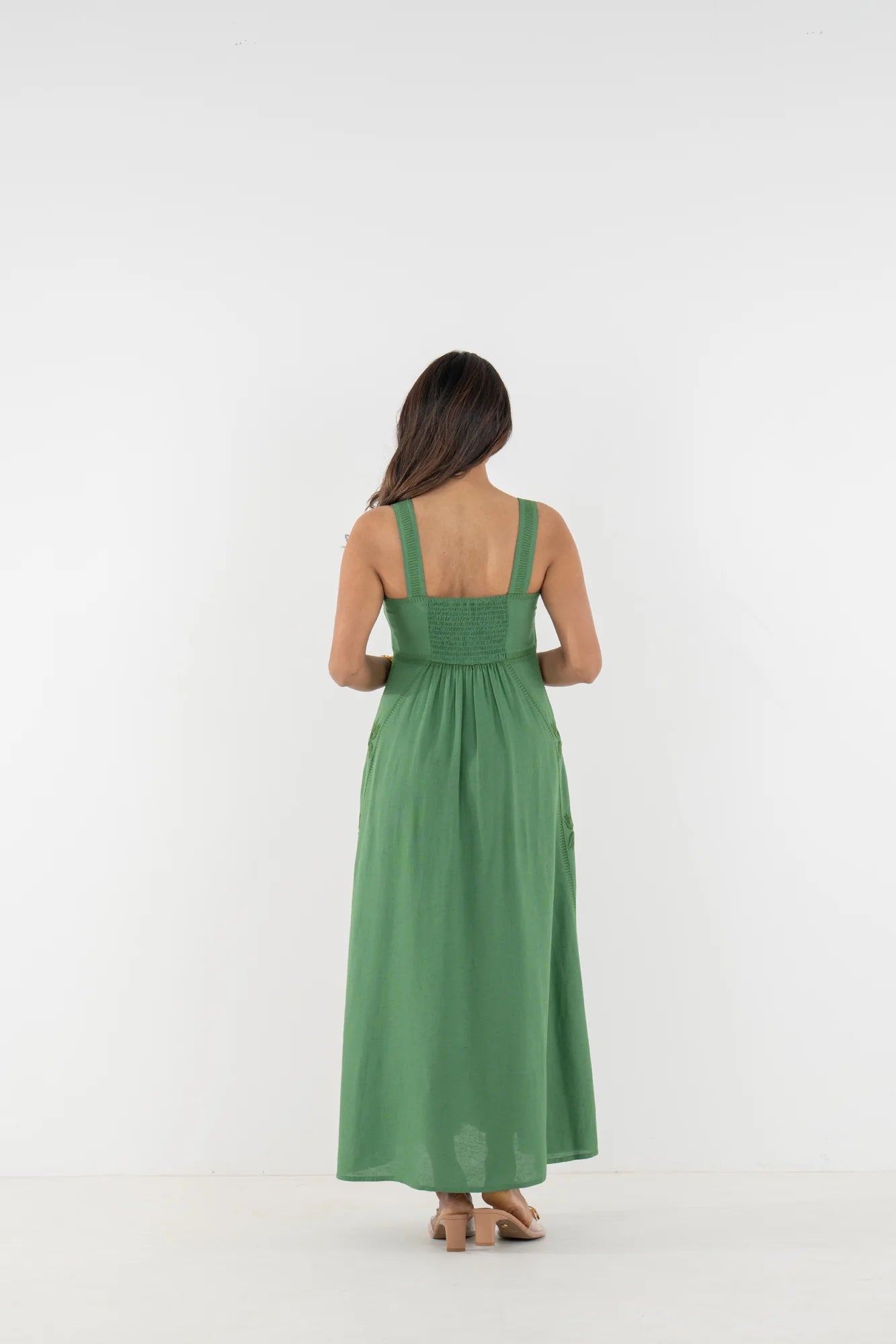 Em709 Green Fairway Maxi Dress