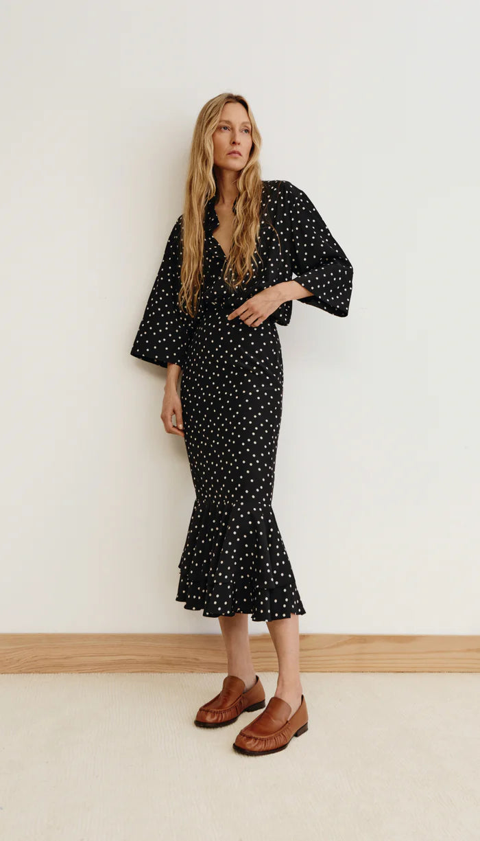 Sm6025 Smythe Polka Dot Blouse