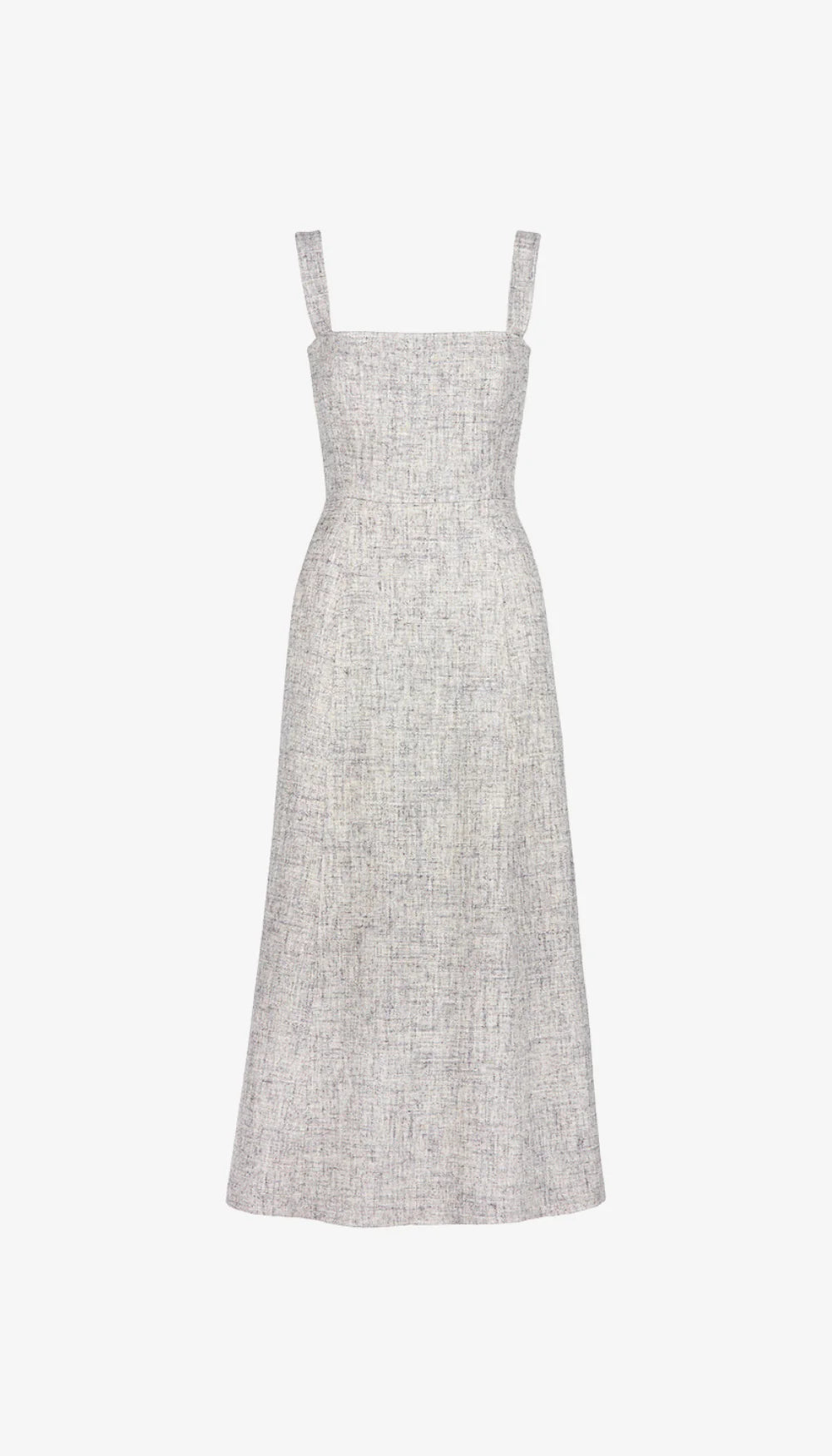 Sm26054 Tweed A-line Midi Dress