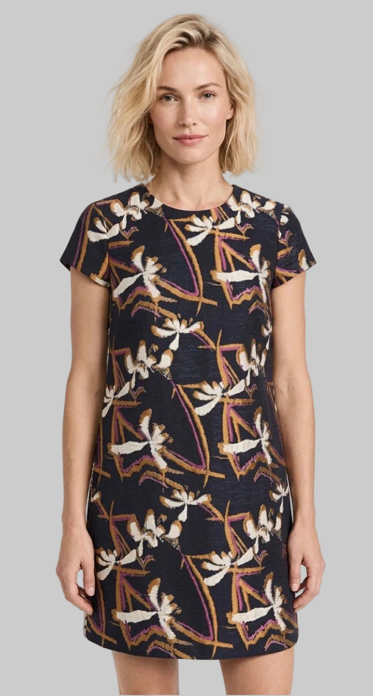 Ne055 Kyoto Jacquard Shift Dress