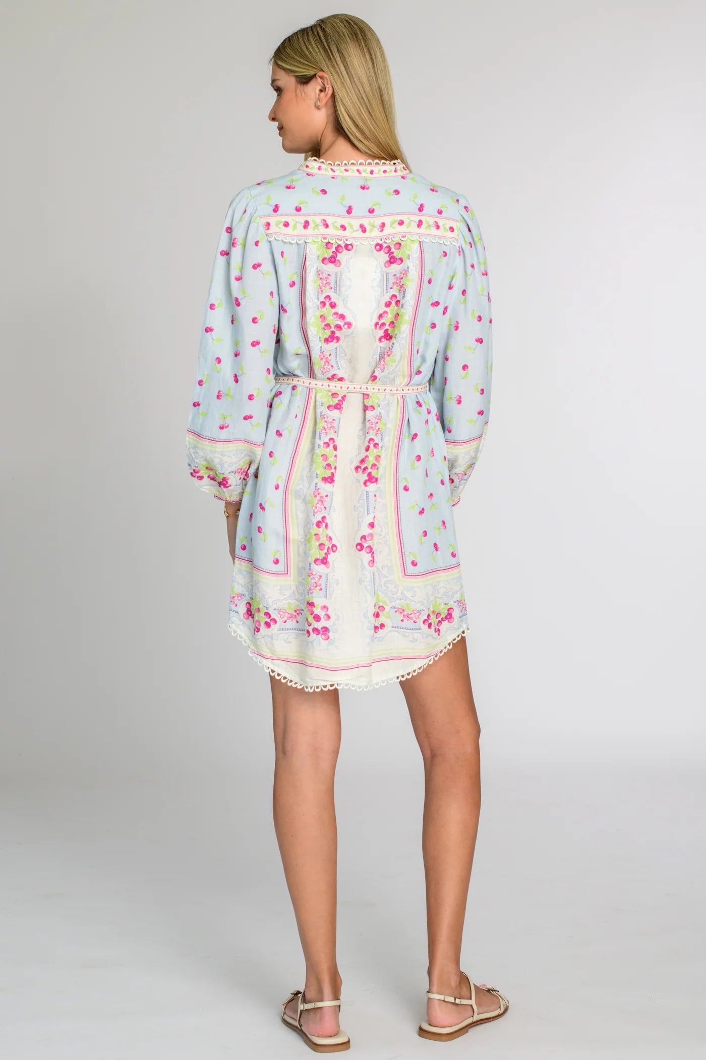 El195297 Spring Cherry Shift Dress