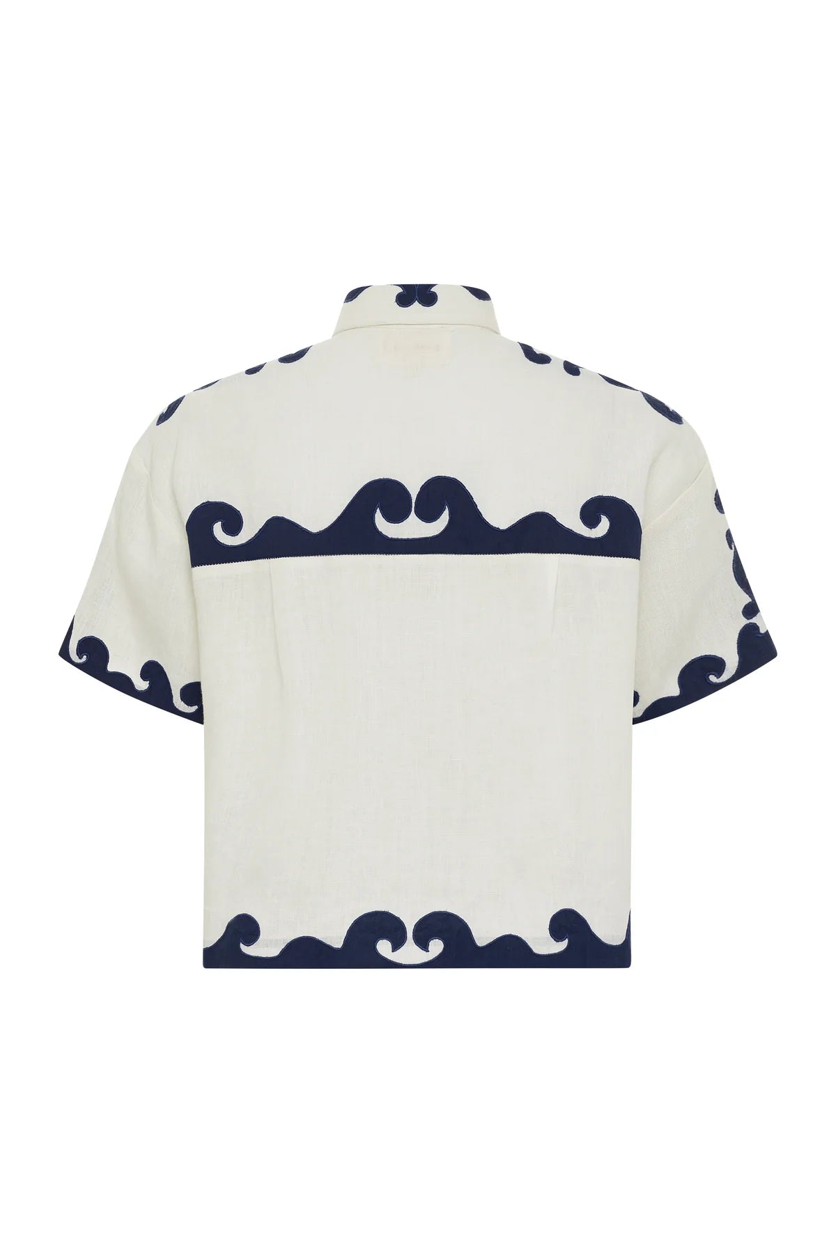 Casa21 Navy Scroll Top