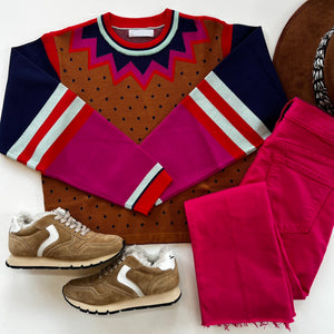 La1509 Caramel Knitted Sweater