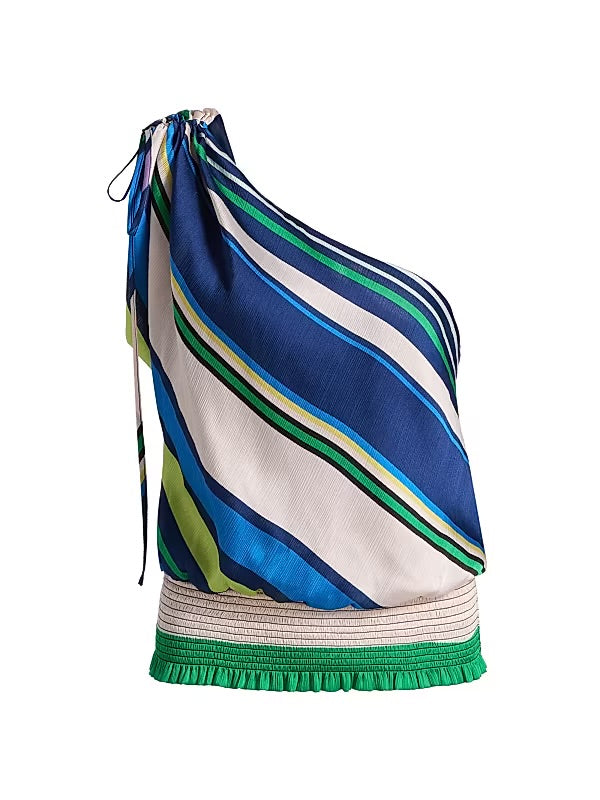 Raa2011 Ultramarine Stripe Top