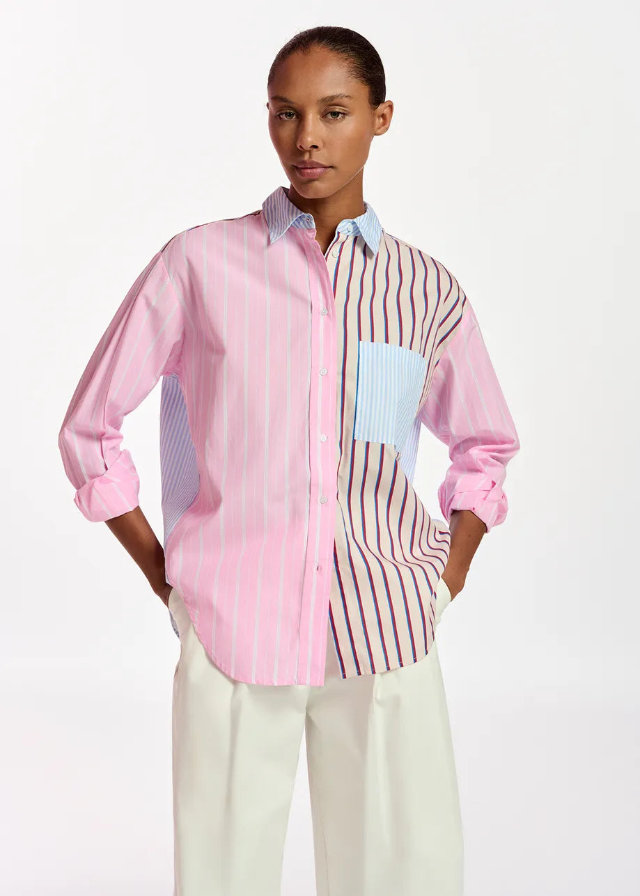 Esfamille Multicolor Button Down Shirt