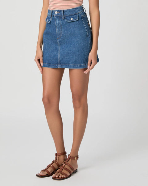 Pa978 Denim Mini Skirt