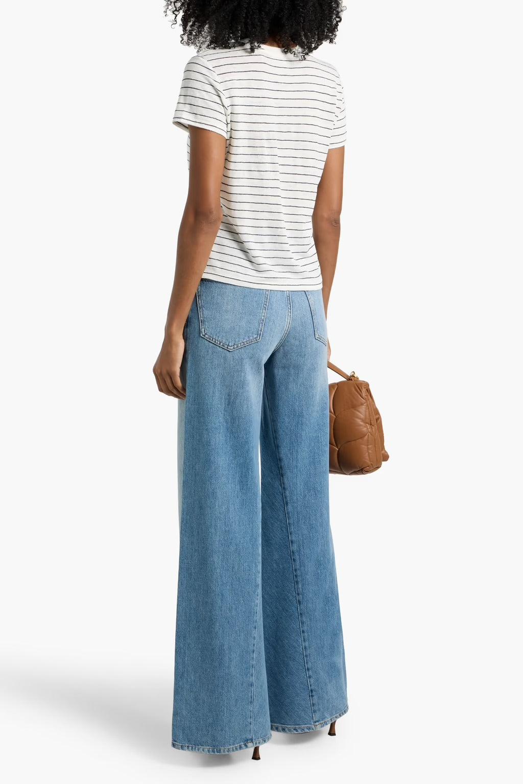 Frjte008 Stripe Linen Tshirt