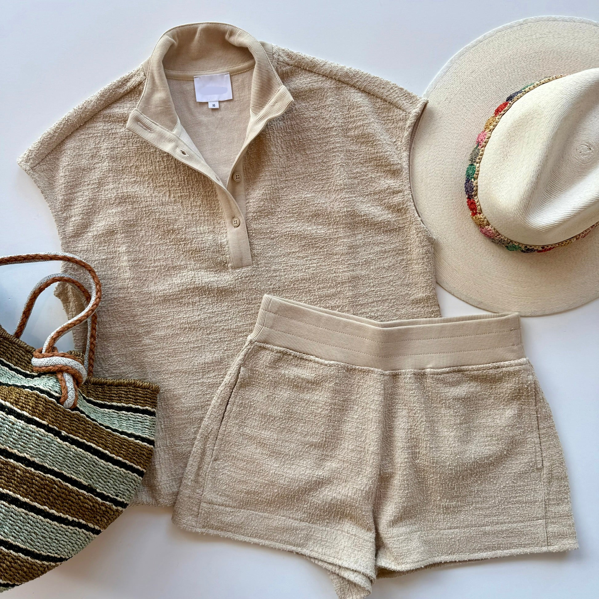 Su081 Cream Popover Top