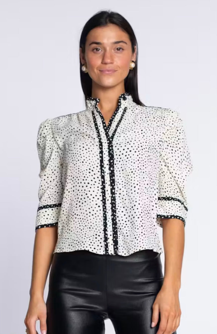El268328 Mini Dot Blouse