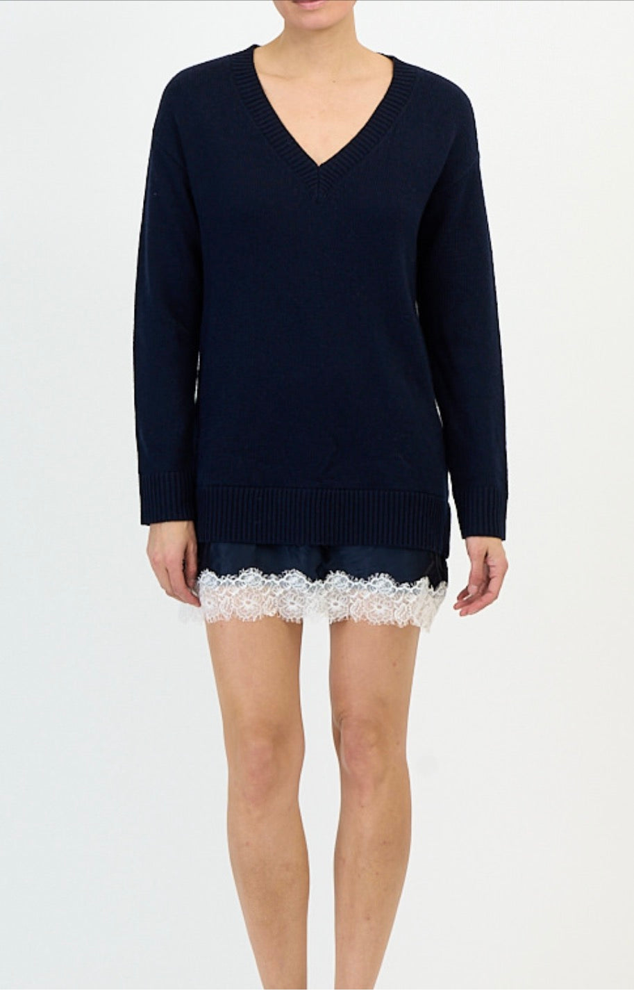 Ci1102 Navy Sweater Dress