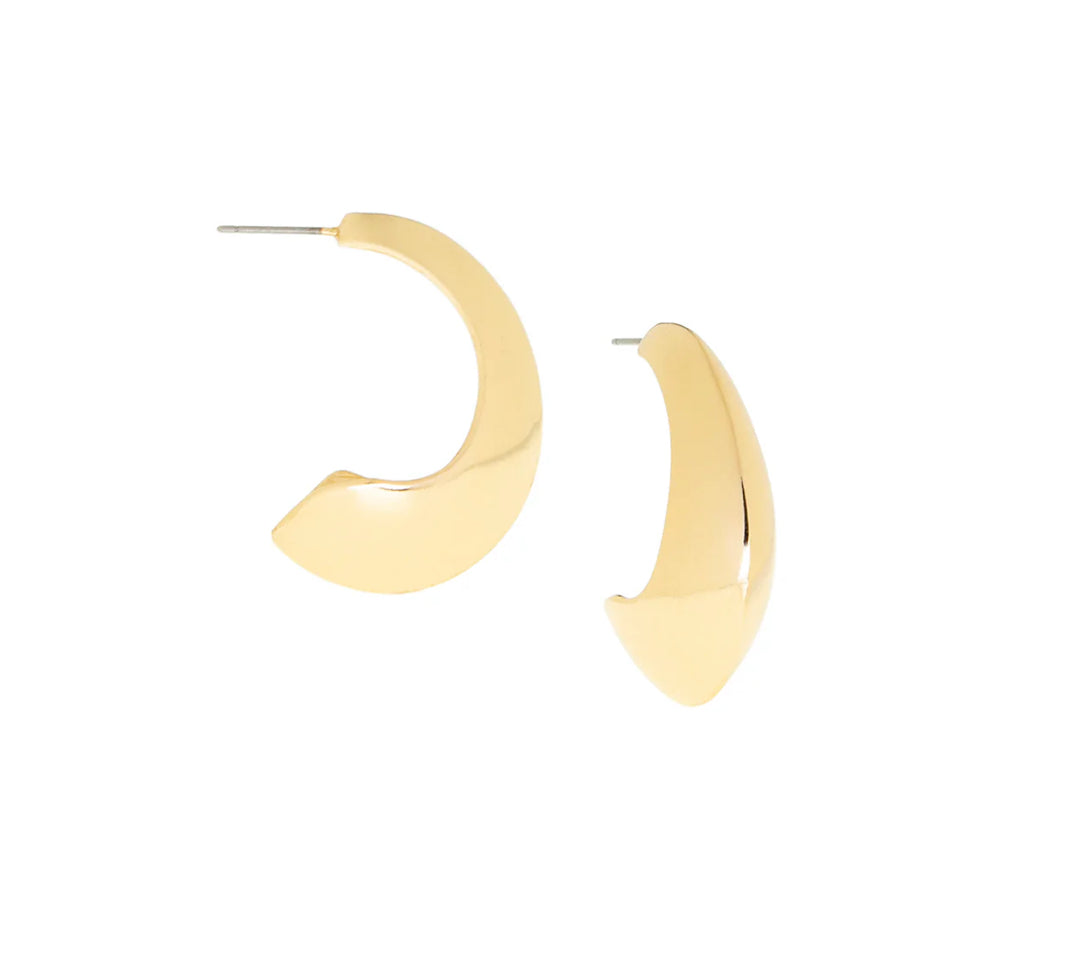 Ma404 Elongated Dome Earring