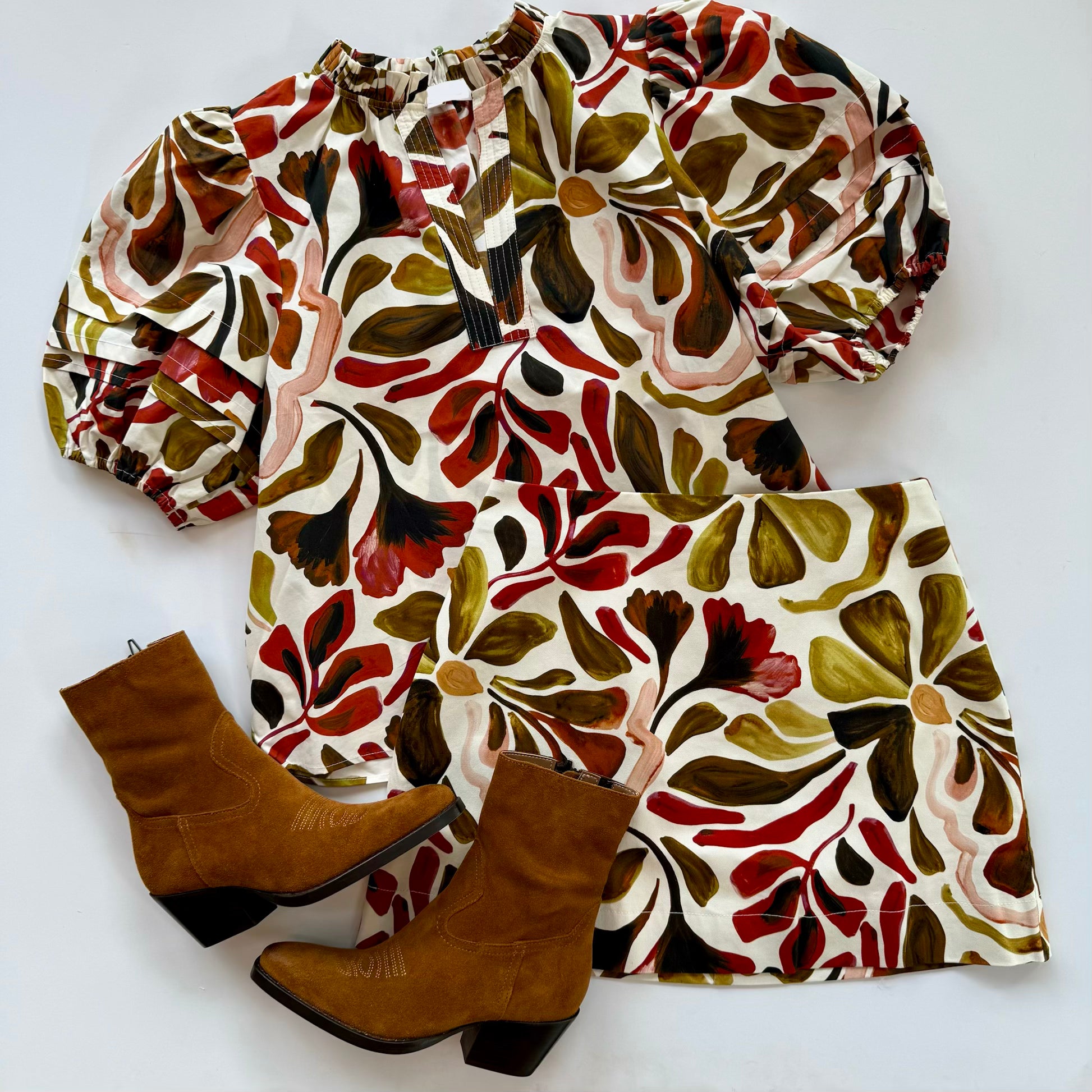 Lab11 Fall Floral Blouse