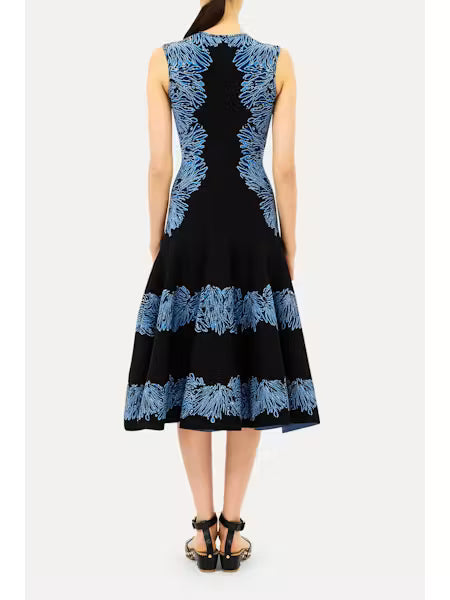 Ul0729 Jacquard Knit Dress