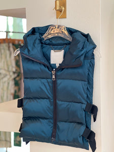 Adlola Adroit Atelier Blue Hooded Puffer Vest
