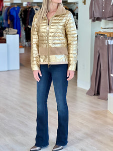 Adolivia Adroit Atelier Metallic Quilted Jacket