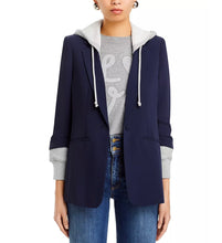 Load image into Gallery viewer, Cizj3981319 Navy Hooded Blazer
