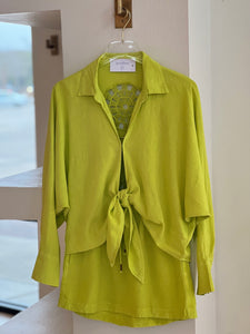 Yfb1727 SET Lime Shirt/Skirt