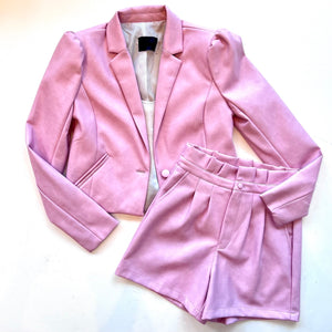 Do75457 Orchid Faux Cropped Jacket