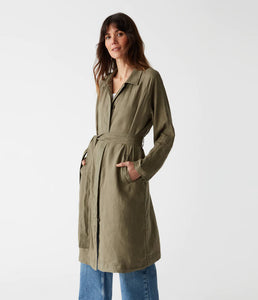 Miwnt005 Olive Linen Jacket