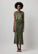 Load image into Gallery viewer, Ataw9874 Zebra Silk Maxi Skirt
