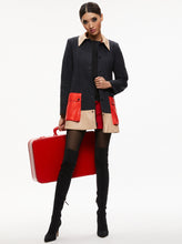 Load image into Gallery viewer, Alcc308a24402 Alice + Olivia Black + Almond + Red Jacket
