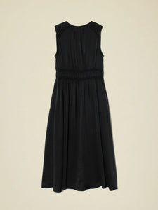 Xix374405 Black Silk Midi Dress