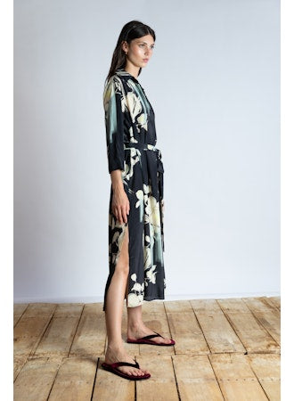 Ps2196  Floral Midi Dress