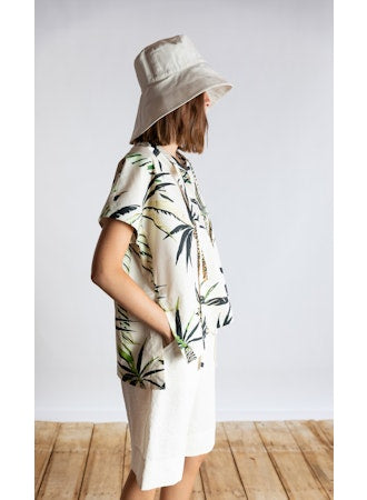 Ps2255 Palm Print Top