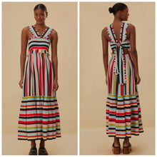 Load image into Gallery viewer, Fa317658 Color Stripes Maxi Dress
