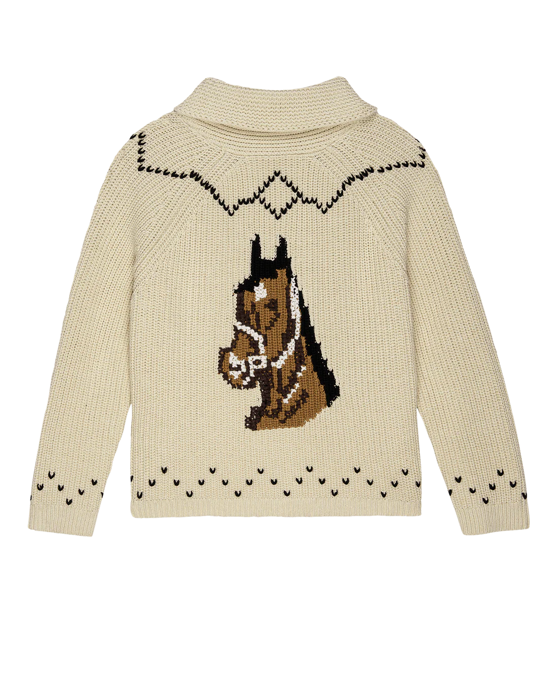 Gr3682 Horse Lodge Cardigan