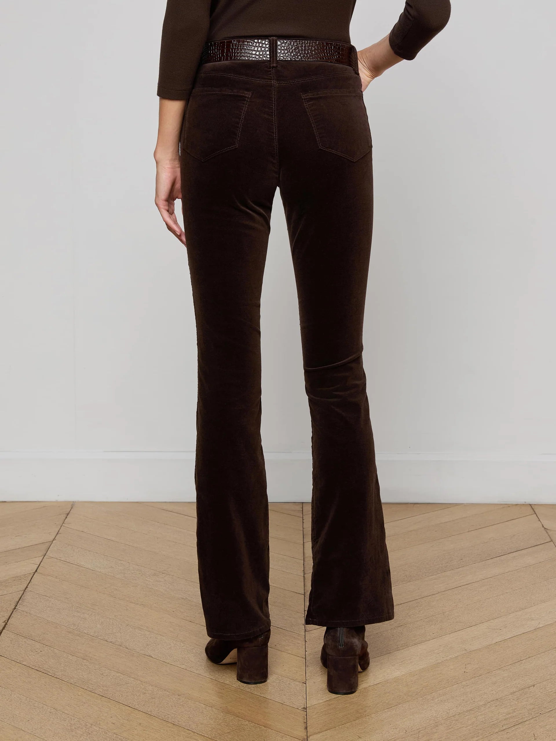 La2698 Chocolate Stevie Velvet Jean
