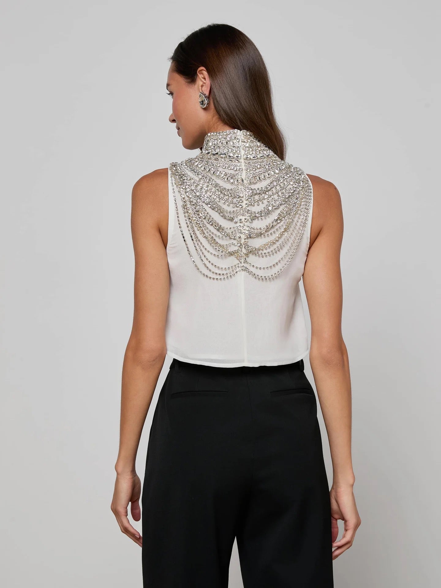 La40656 Draped Crystal Tank {pre-order, will arrive by 10/14}