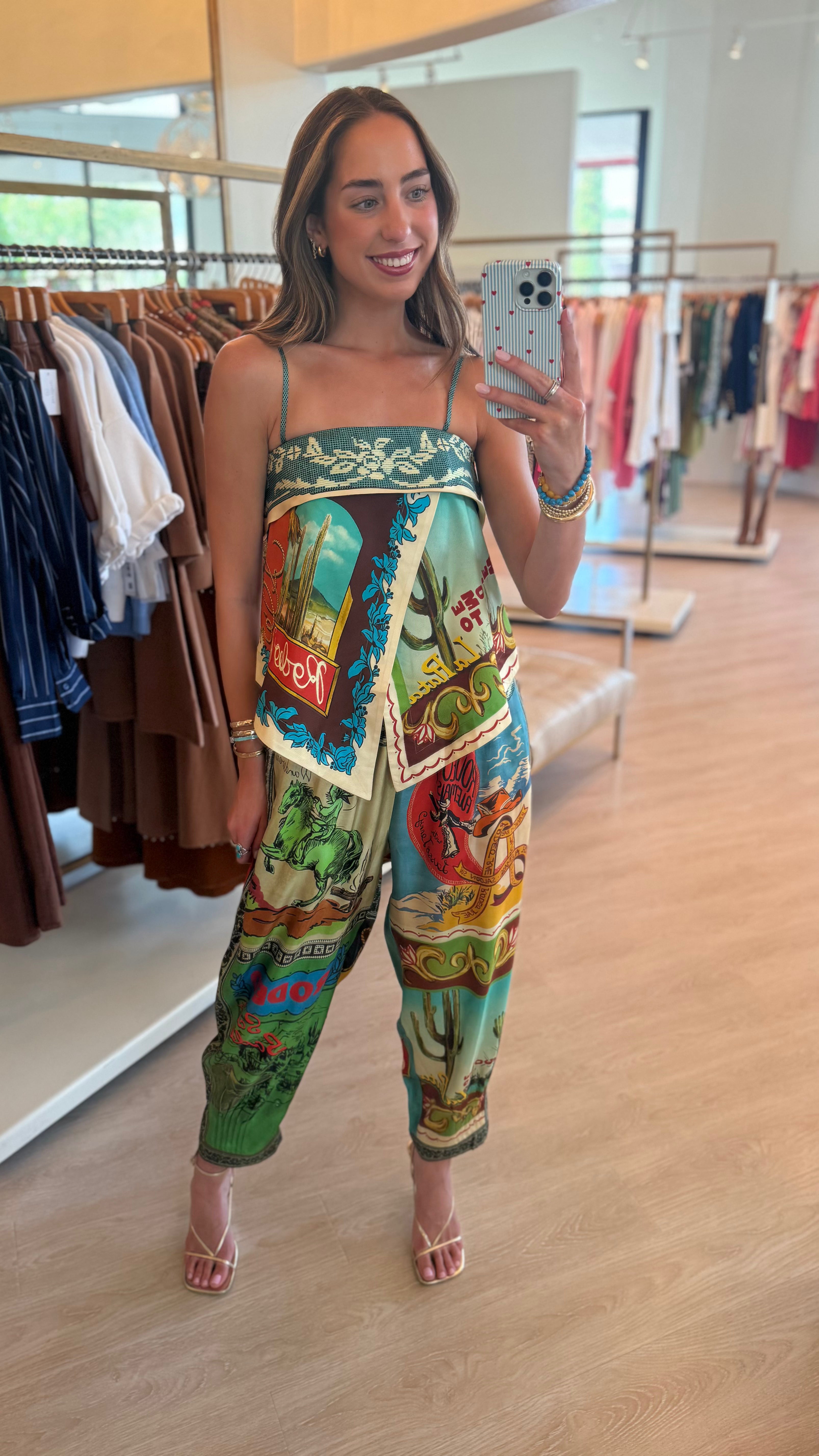 Al8128 Silk Scarf Top