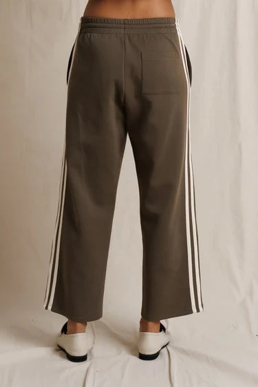 Peb113 Olive Stripe Track Pants