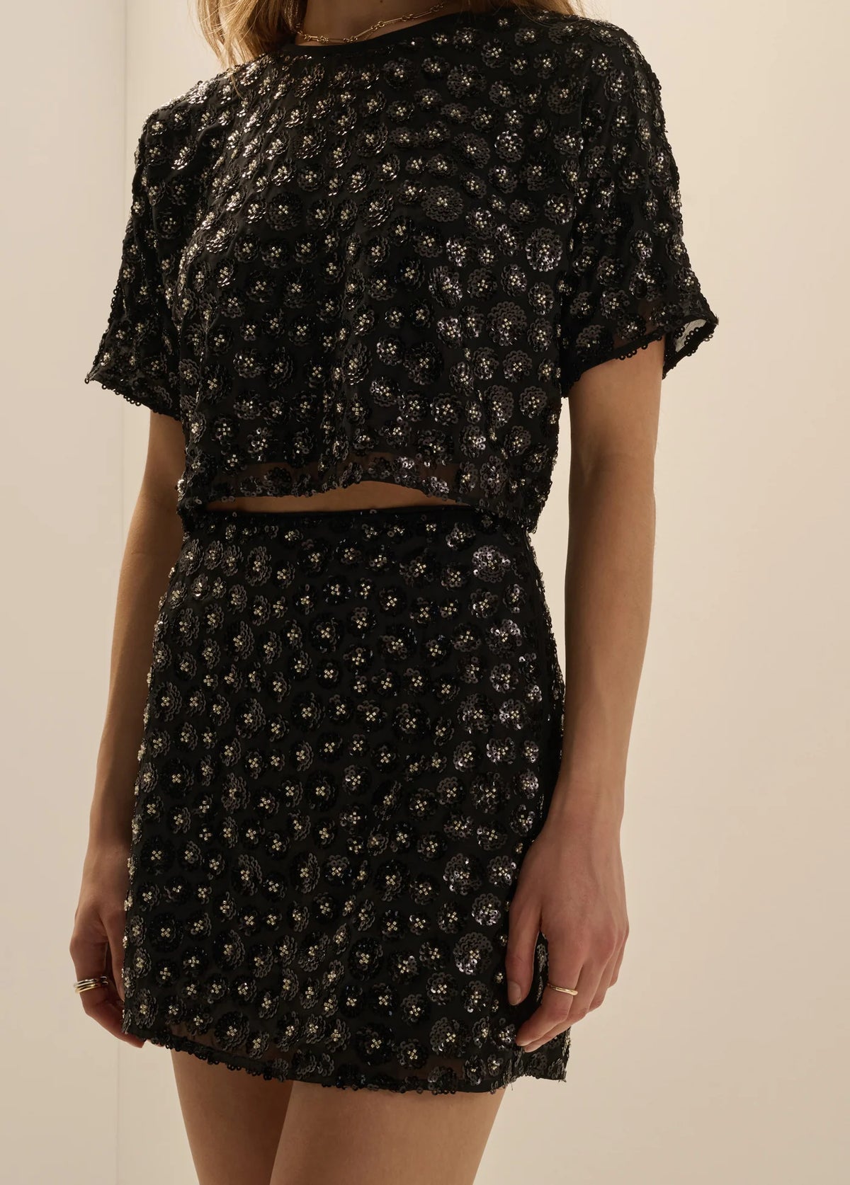 Fa1638 Sparkle Sequin Top