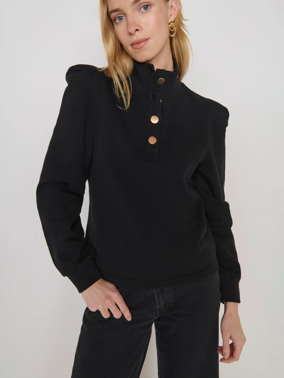 Na11149 Button Up Sweatshirt