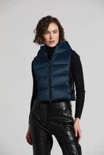 Load image into Gallery viewer, Adlola Adroit Atelier Blue Hooded Puffer Vest
