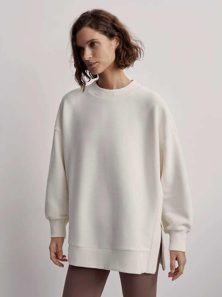 Va1595 Egret Zip Sweater