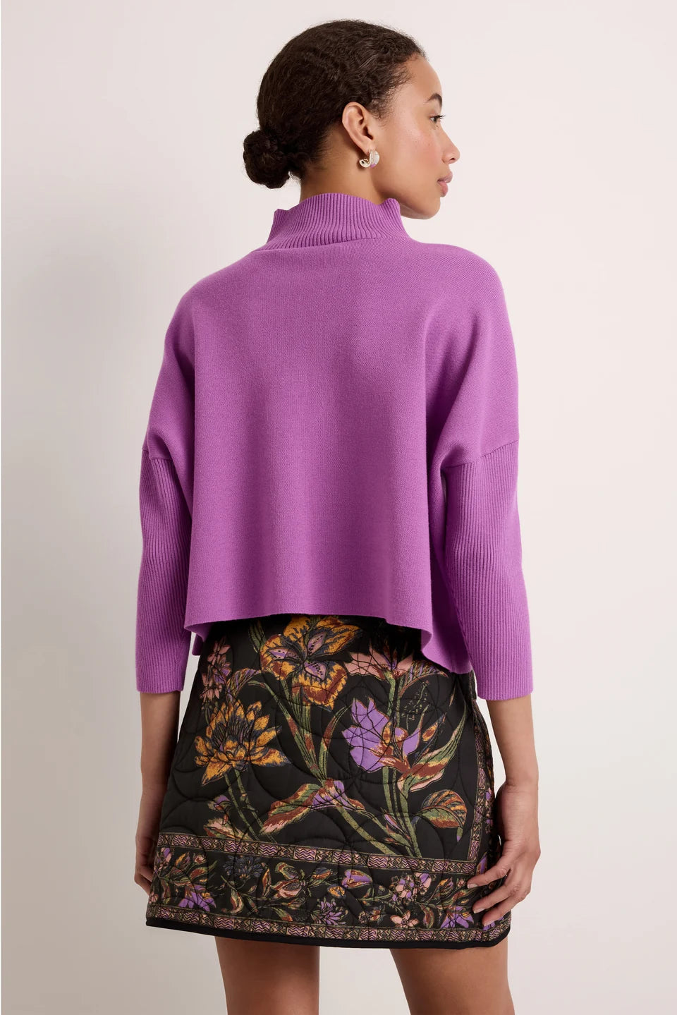 Ma423 Lilac Popover Sweater