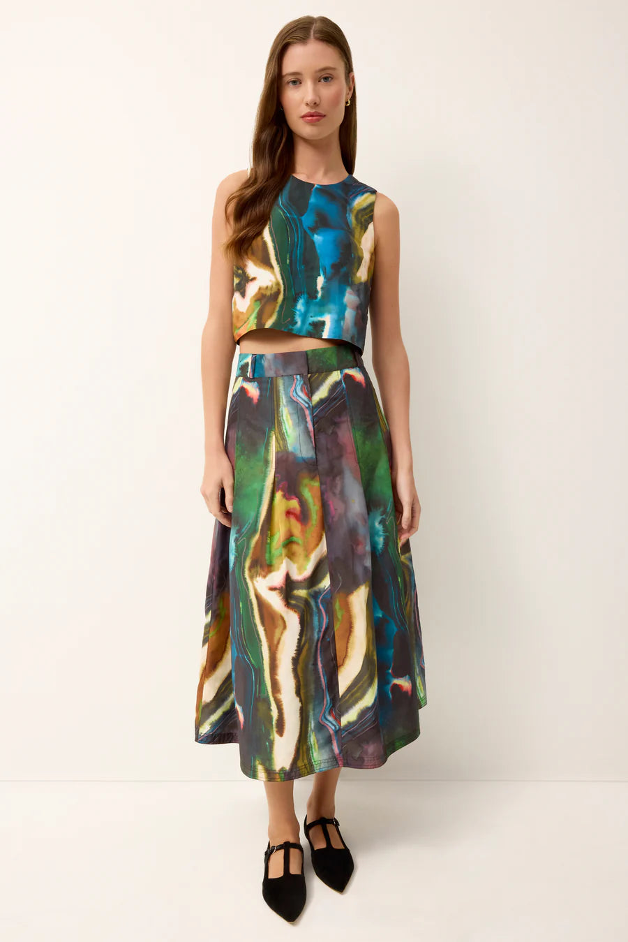 Ma1j12 Geo Cropped Top