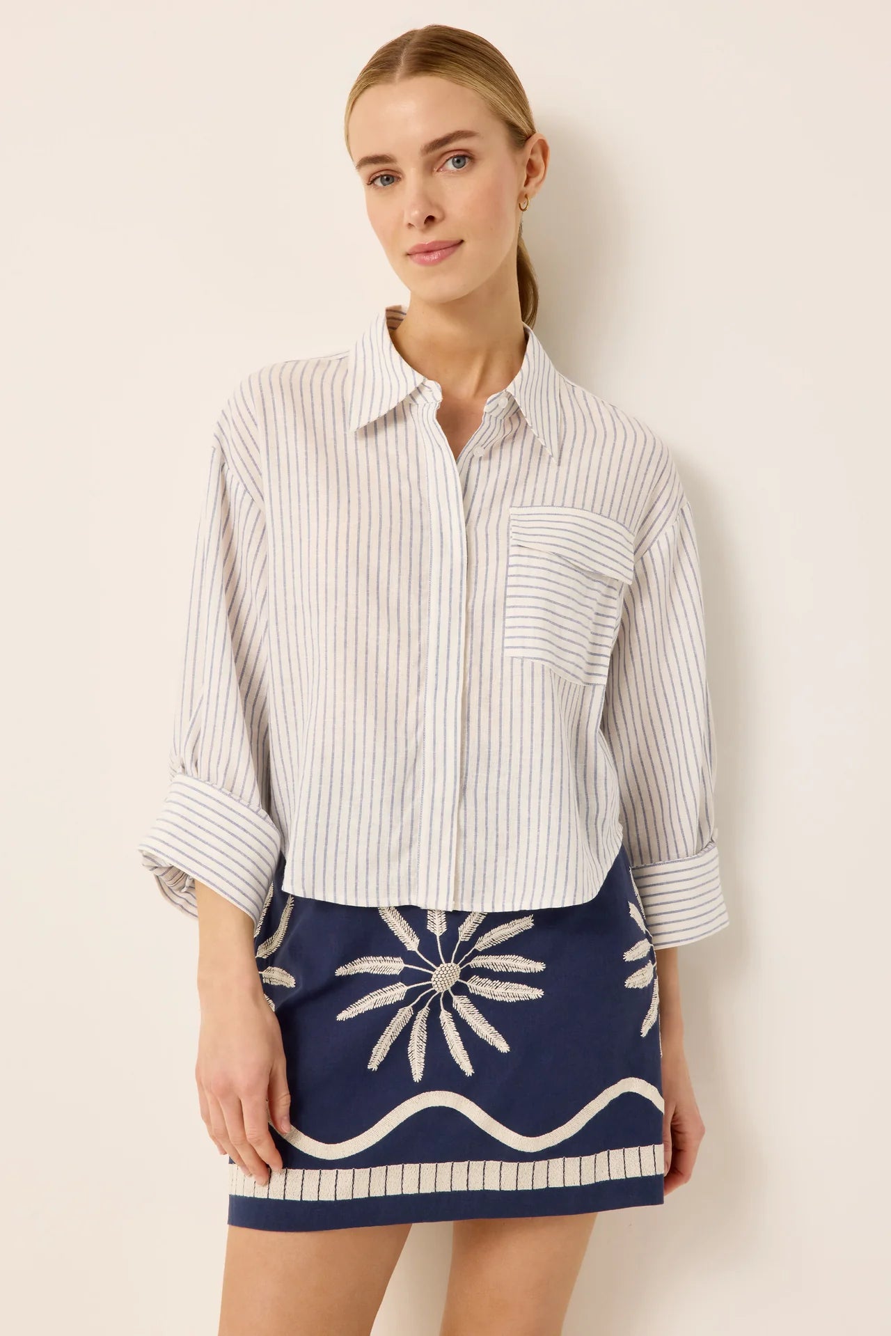 Mak15b Loom Button Down Top
