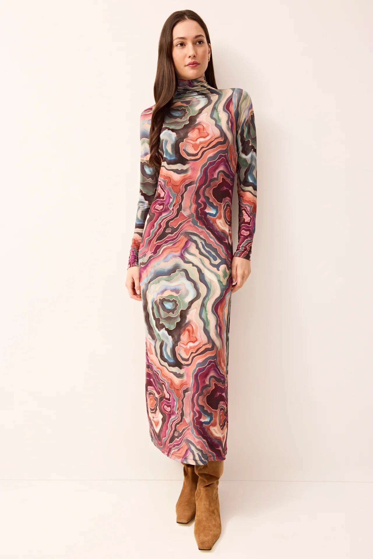 Ma2p13 Geo Printed Maxi Dress