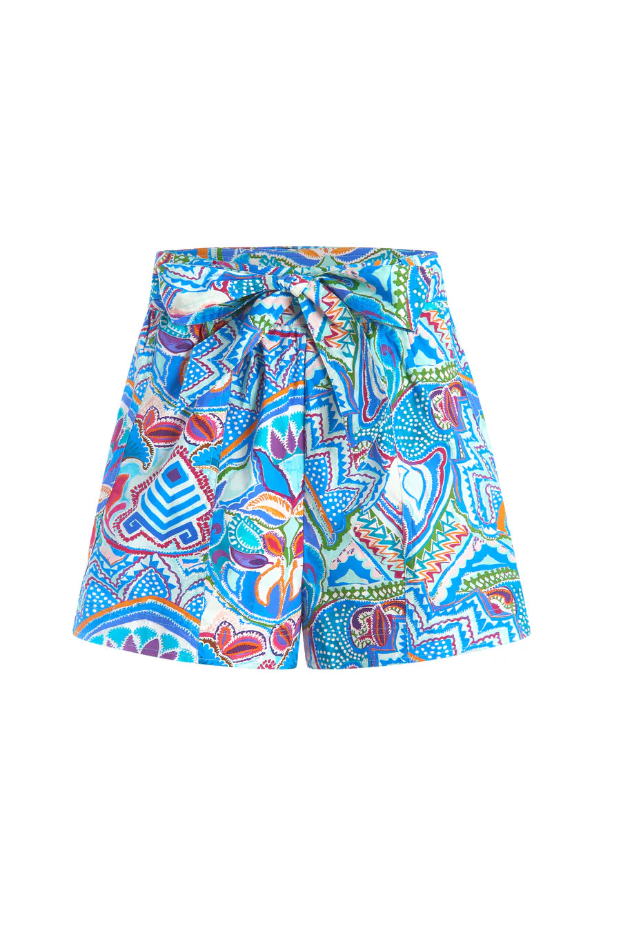 Ma619 Marie Oliver Mosaic Belted Shorts