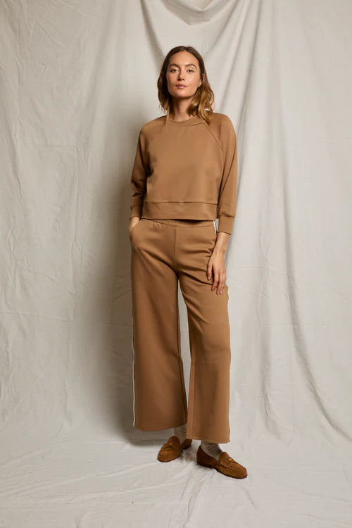 Peb132 Mocha Striped Pant