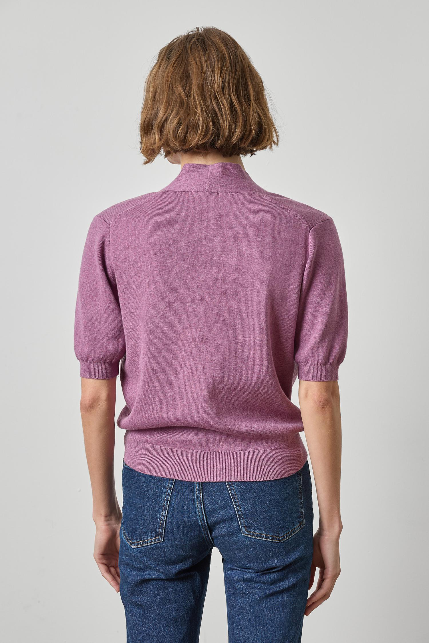 Lipa3496 Vneck Elbow Sweater - Berry
