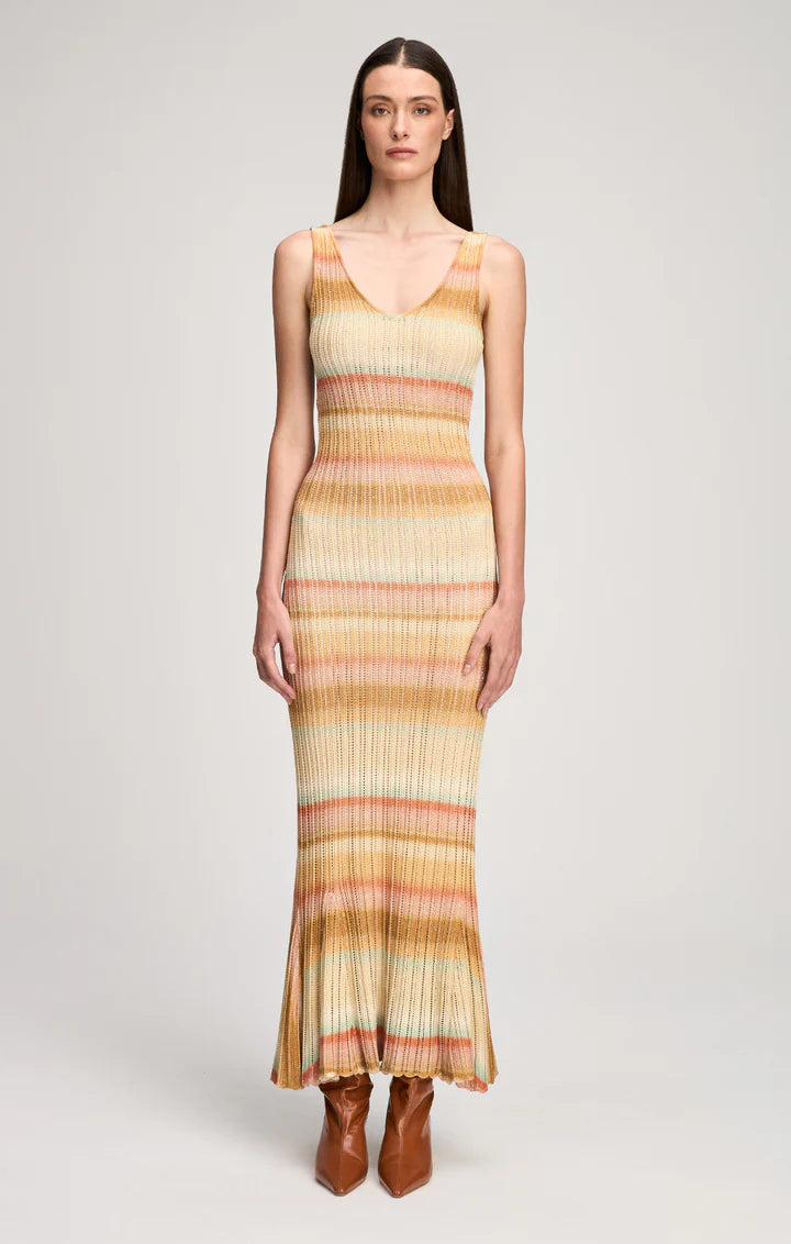Cizk12441 Space Dyed Maxi Dress