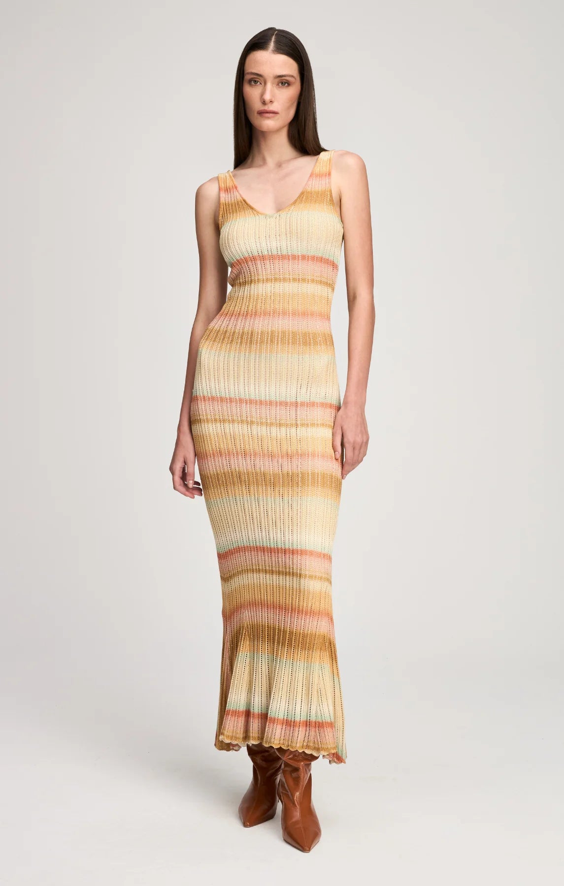 Cizk12441 Space Dyed Maxi Dress