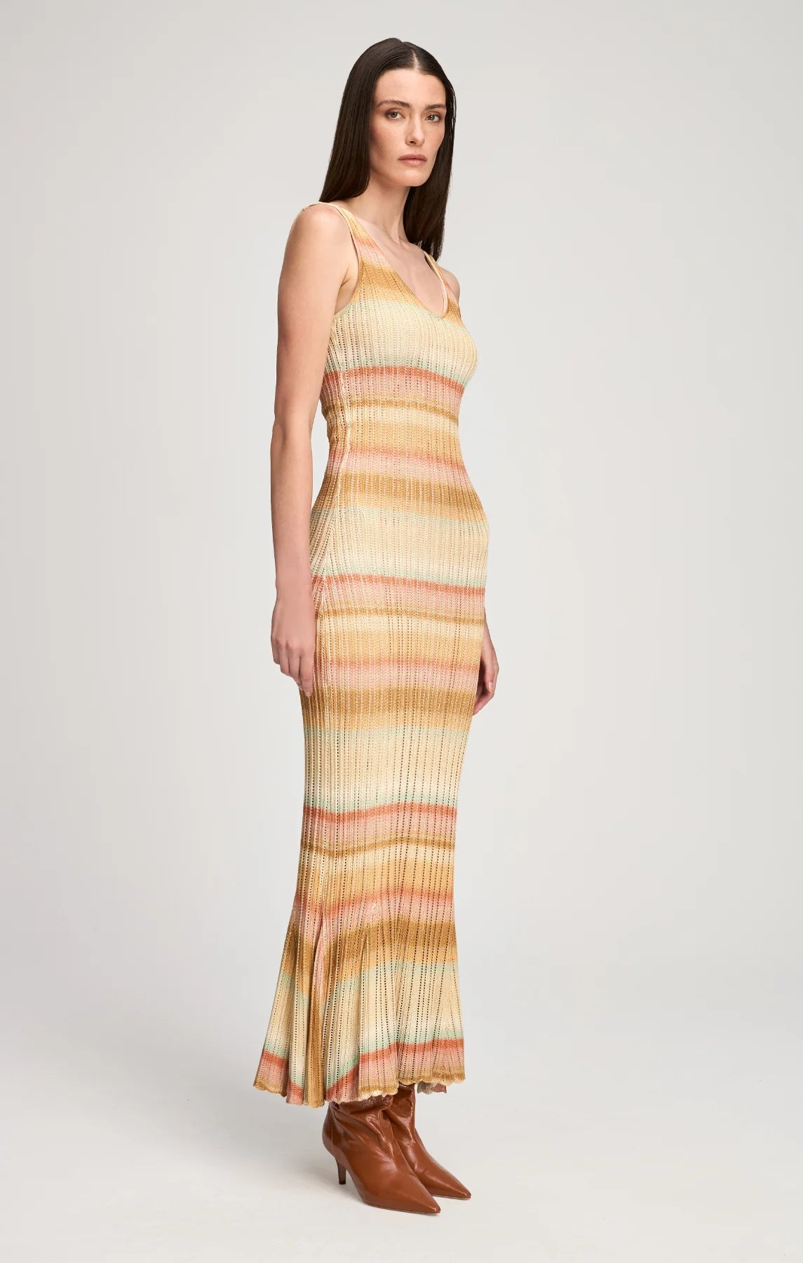 Cizk12441 Space Dyed Maxi Dress