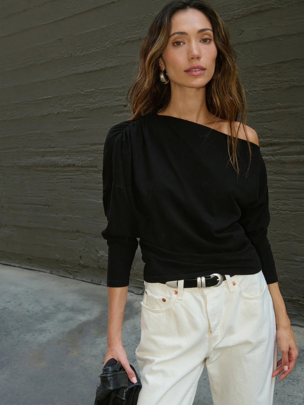 Na11024 Off Shoulder Top - Black